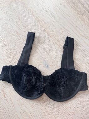 For Love And Lemons Black Lace Underwire Bra